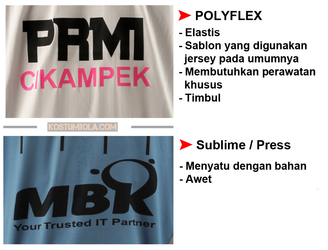 Bahan jersey dan ukuran Kostum bola Bahan jersey dan ukuran Kostum bola